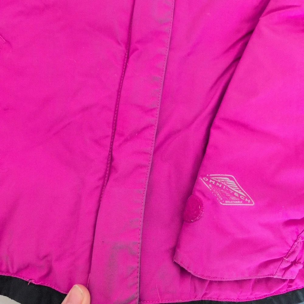 Columbia Girls Pink Omni-Heat Omni-Tech Insulated Winter Jacket Snow Sz‎ M 10/12